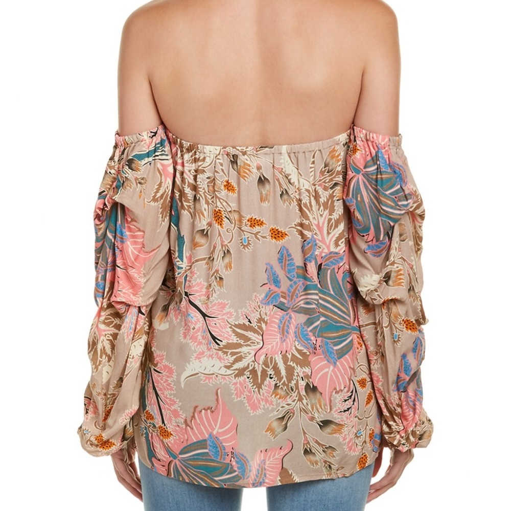 YFB ON THE ROAD Pink Flora Off The Shoulder Top